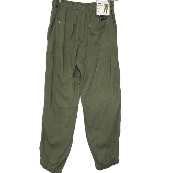 Sanctuary Solstice Pant Deep Lichen Green Women's Size XXL Linen NWT - Picture 2 of 15
